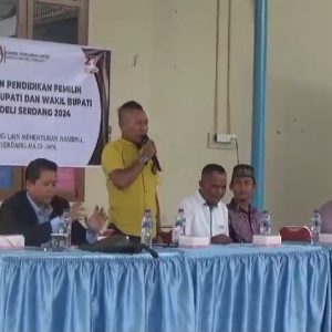 Media Tribun Sumut Laksanakan Sosdik Pilkada Bupati dan Wakil Bupati Deli Serdang Tahun 2024 di Desa Baru