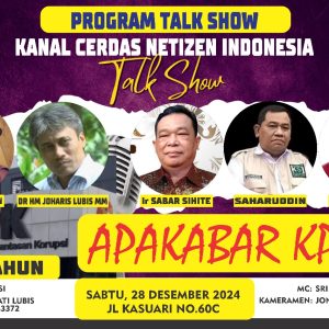 PROGRAM TALK SHOW KANAL CERDAS NETIZEN INDONESIA ( KCNI) RESMI DITAYANGKAN