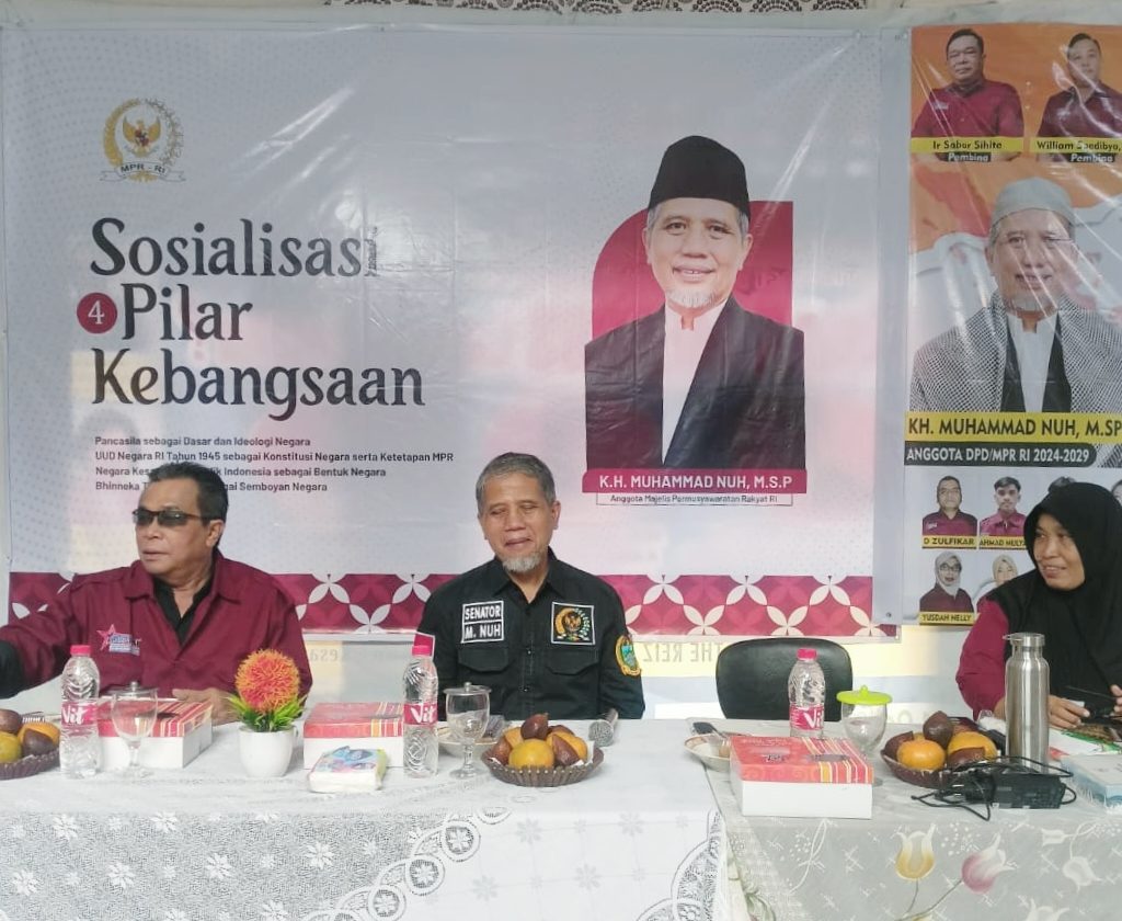 Senator DPD MPR-RI Al Ustadz KH MUHAMMAD NUH MSP gelar' SOSIALISASI 4 PILAR KEBANGSAAN di MEDAN - SUMATERA UTARA 4 5 1
