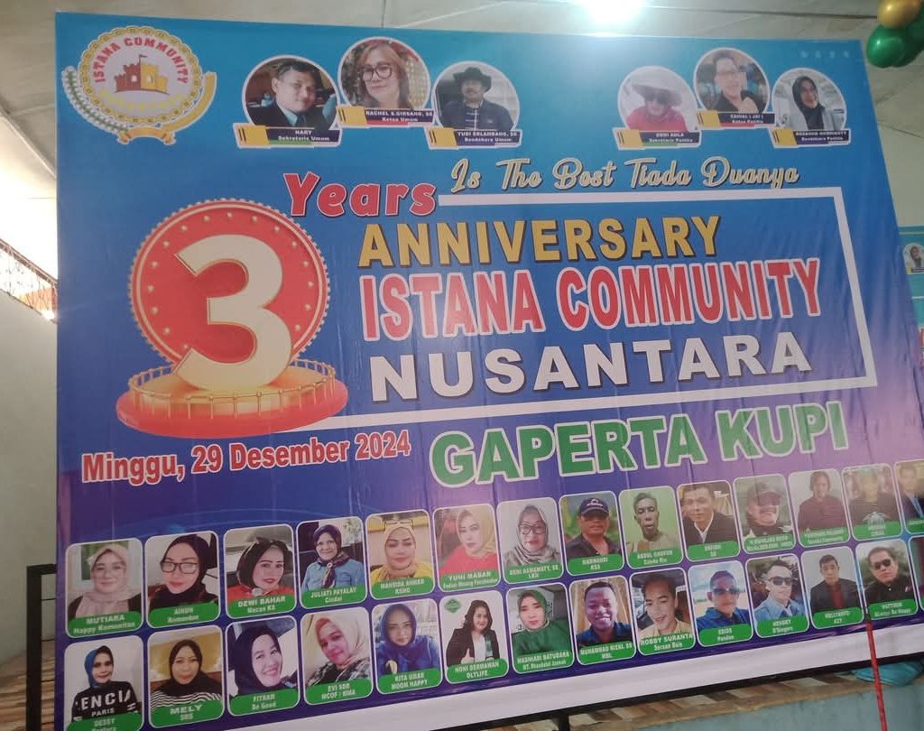 Ratusan Undangan hadiri MILAD 3 Komunitas ICN ( ISTANA COMMUNITY NUSANTARA 2 7