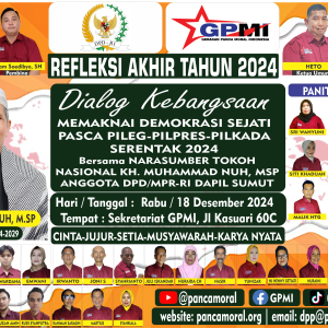 KH MUHAMMAD NUH MSP Anggota DPD MPR-RI utusan Sumatera Utara TAMPIL sebagai NARASUMBER TUNGGAL