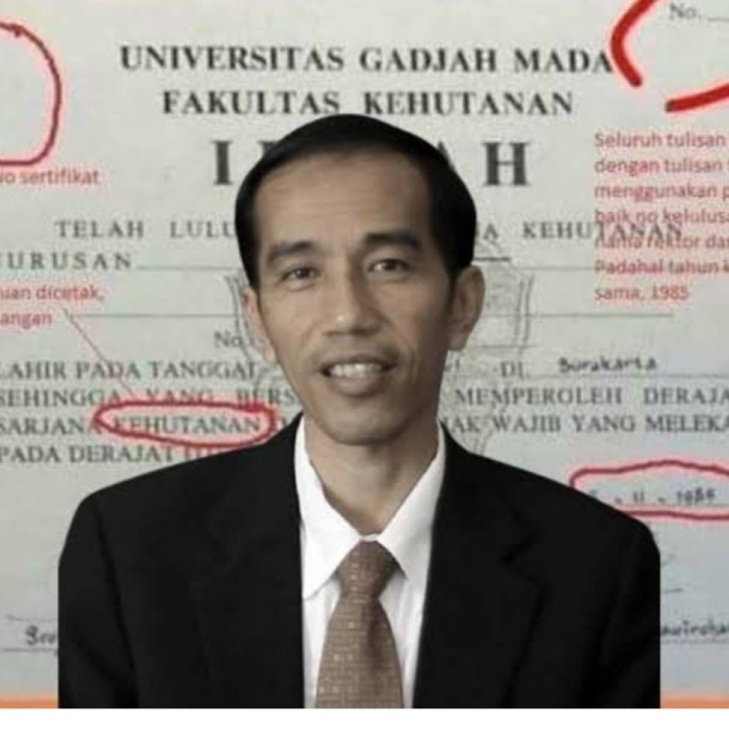 SABAR SIHITE : "JOKOWI agar segera tunjukkan IJAZAH ASLI UGM miliknya ke publik dengan Ikhlas, Jujur dan sikap Negarawan demi Bangsa" 3 3 1