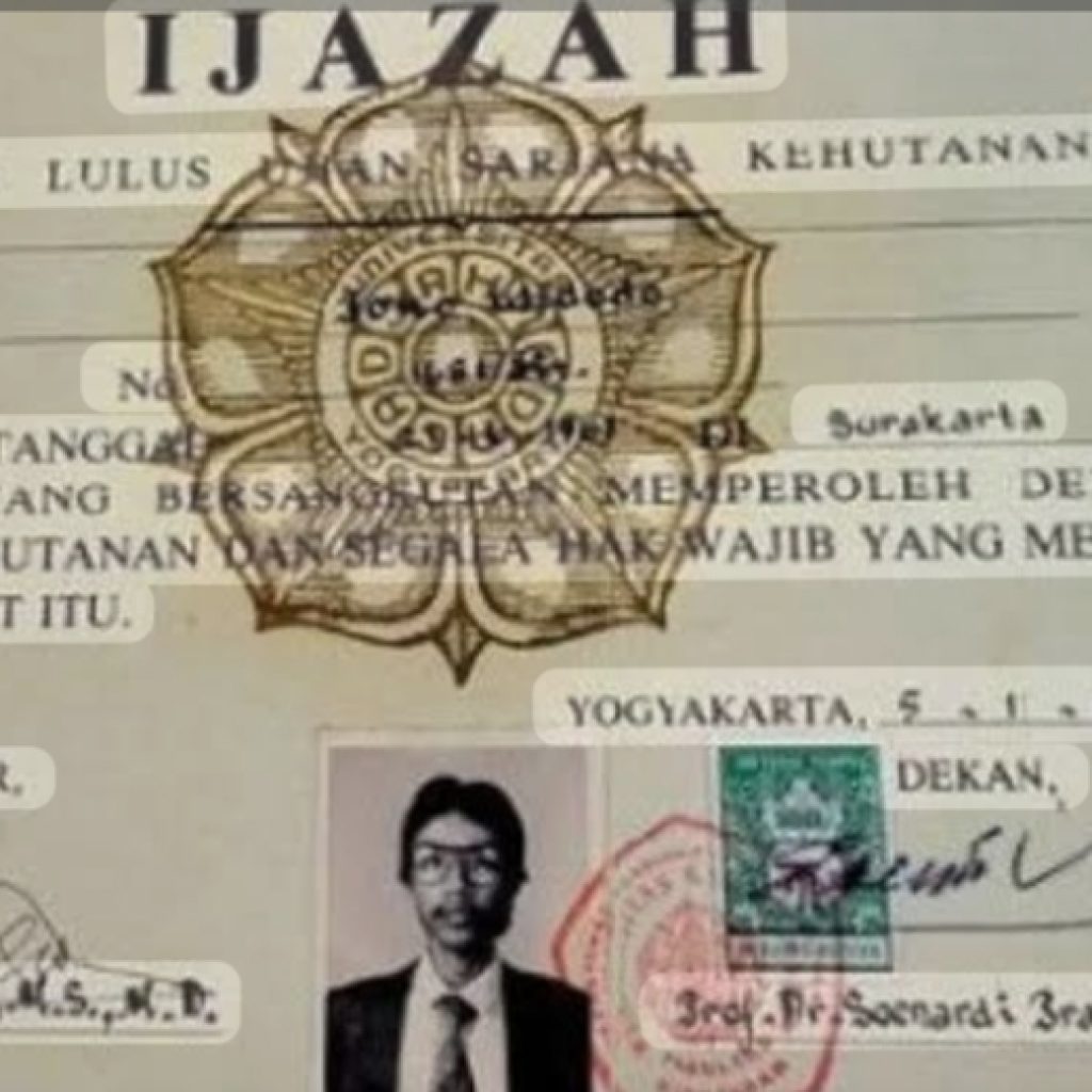 SABAR SIHITE : "JOKOWI agar segera tunjukkan IJAZAH ASLI UGM miliknya ke publik dengan Ikhlas, Jujur dan sikap Negarawan demi Bangsa" 4 4 1